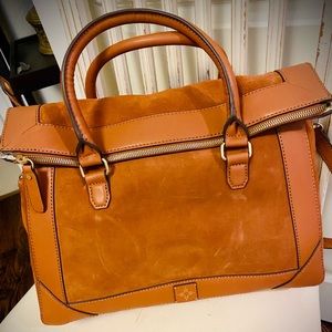 Sample Sale! India Hicks Suede Saddle Bag!